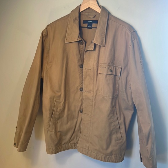 GAP Tan Coat sz L - Picture 1 of 6
